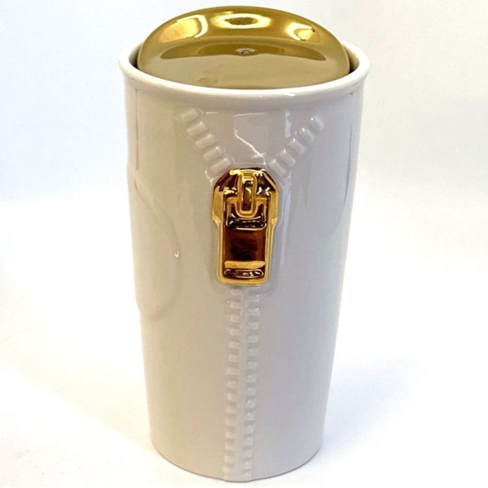Starbucks Zipper Travel Ceramic Tumbler 10oz.